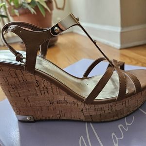 Marc fisher/ wedges/ with gold details